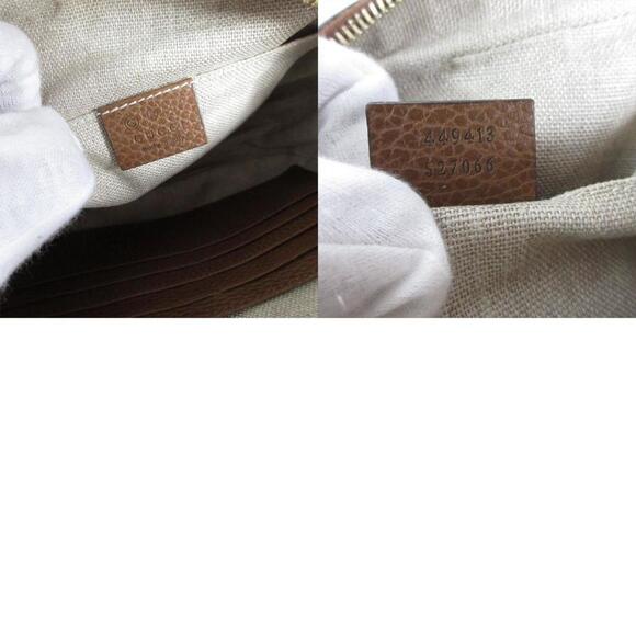 GUCCI Brown Leather Shoulder Bag - Picture 5 of 5